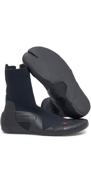 2025 Rip Curl Omega 3mm Botines De Neopreno Con Cremallera WBOYAM - Black